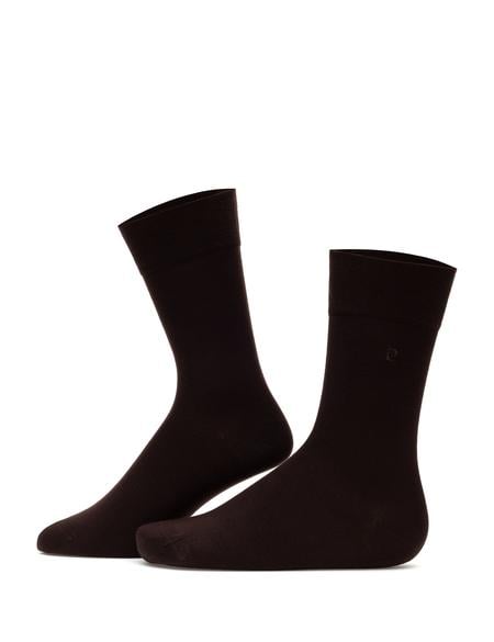 Erkek Bambu Karışımlı Kahverengi Soket Basic Çorap - 50308446015