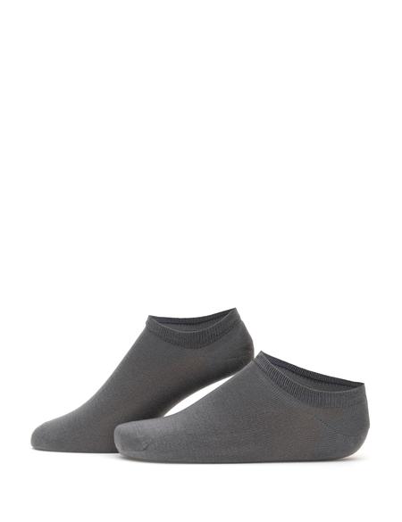 Erkek Bambu Karışımlı 3'lü Paket Beyaz Patik Basic Çorap - 50308480006