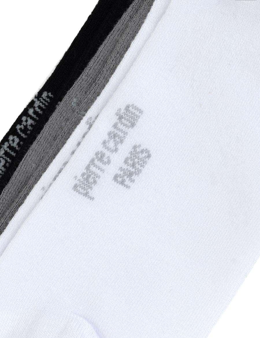 Erkek Bambu Karışımlı 3'lü Paket Beyaz Patik Basic Çorap