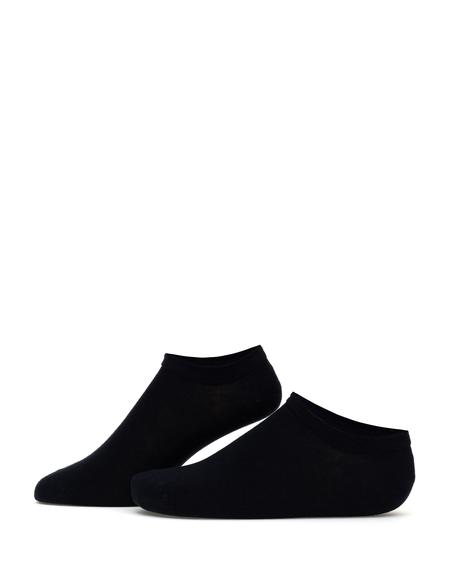 Erkek Bambu Karışımlı 3'lü Paket Lacivert Patik Basic Çorap - 50308479006