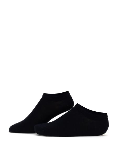 Erkek Bambu Karışımlı 3'lü Paket Lacivert Patik Basic Çorap - 50308479006