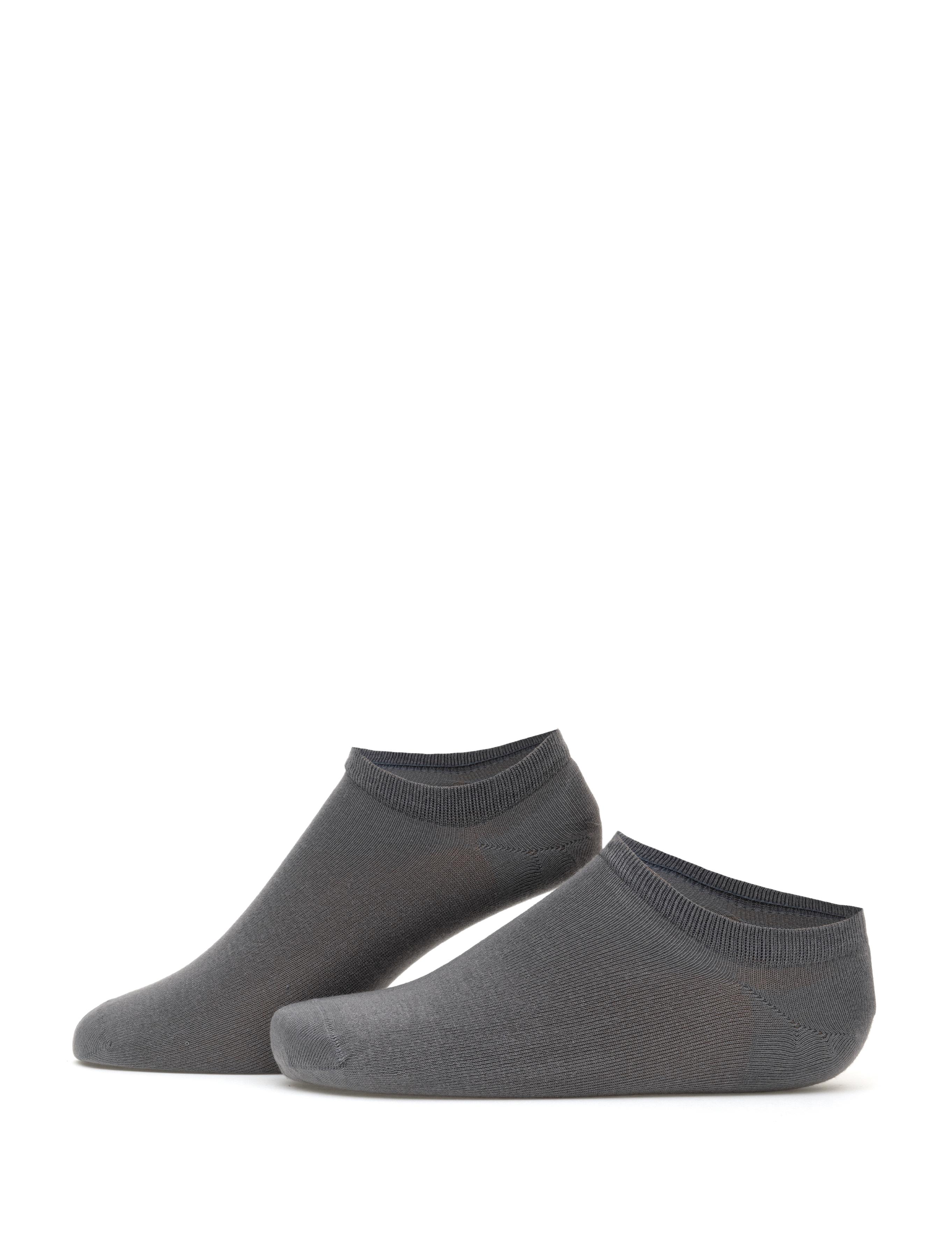 Erkek Bambu Karışımlı 3'lü Paket Lacivert Patik Basic Çorap