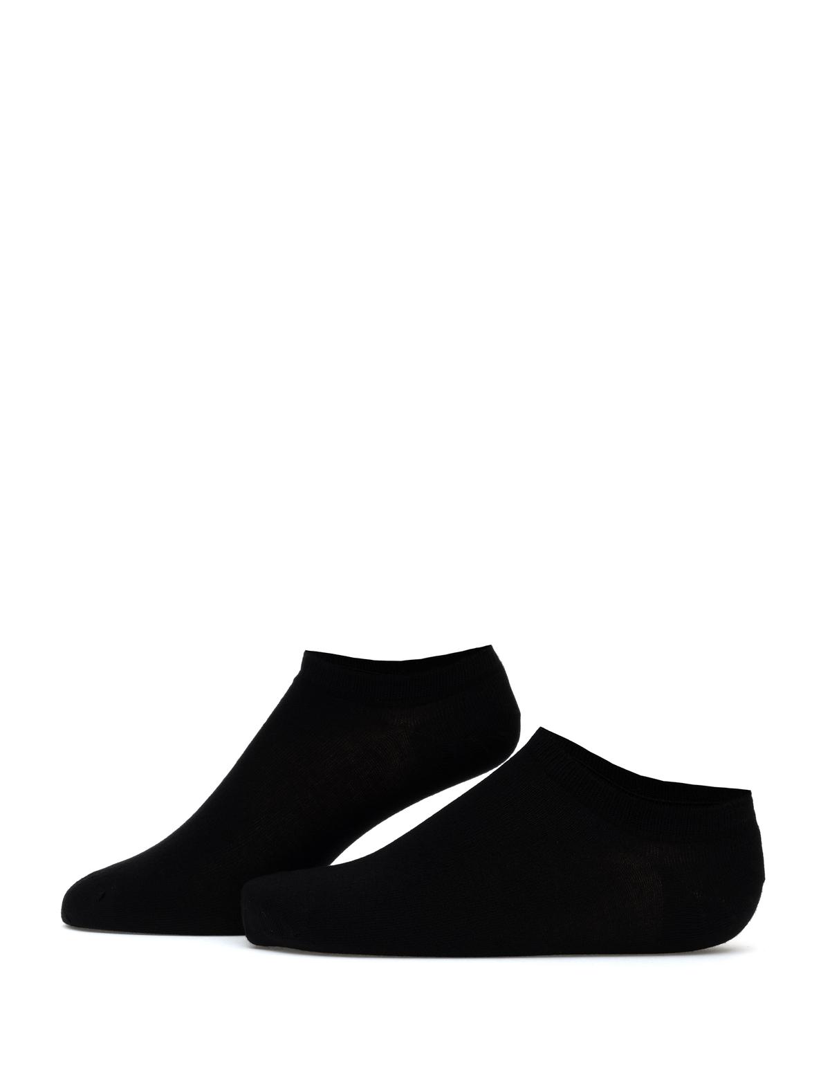 Erkek Bambu Karışımlı 3'lü Paket Lacivert Patik Basic Çorap - 50308480005