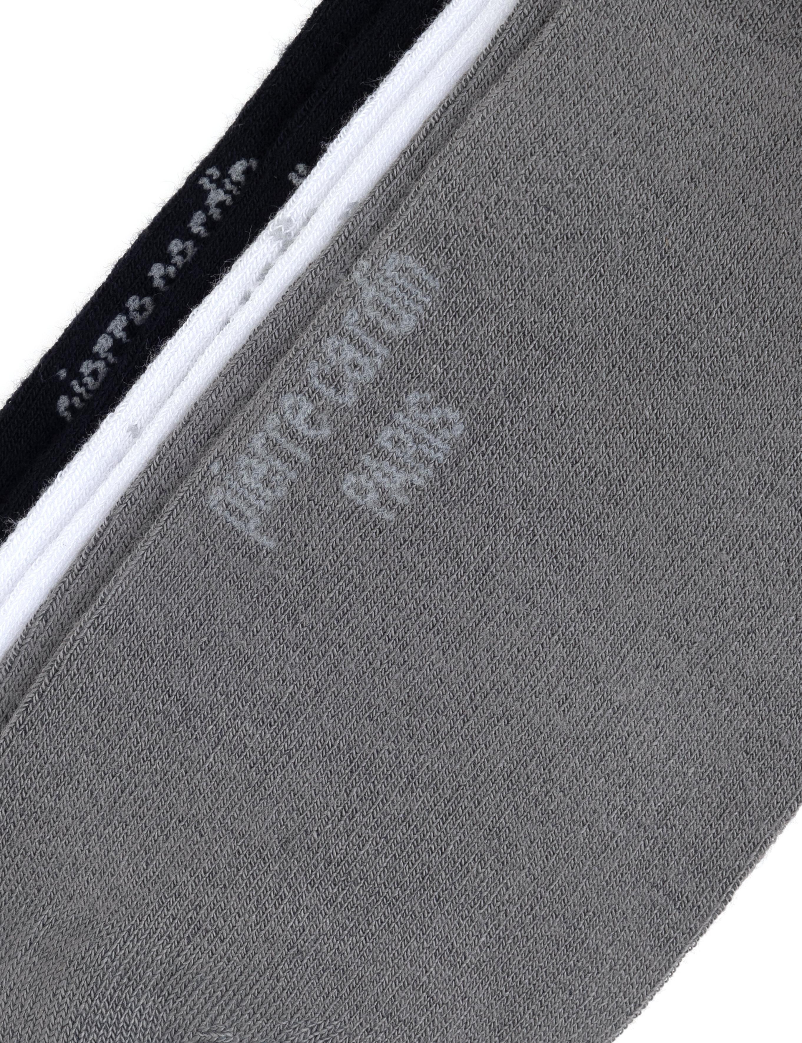 Erkek Bambu Karışımlı 3'lü Paket Gri Patik Basic Çorap