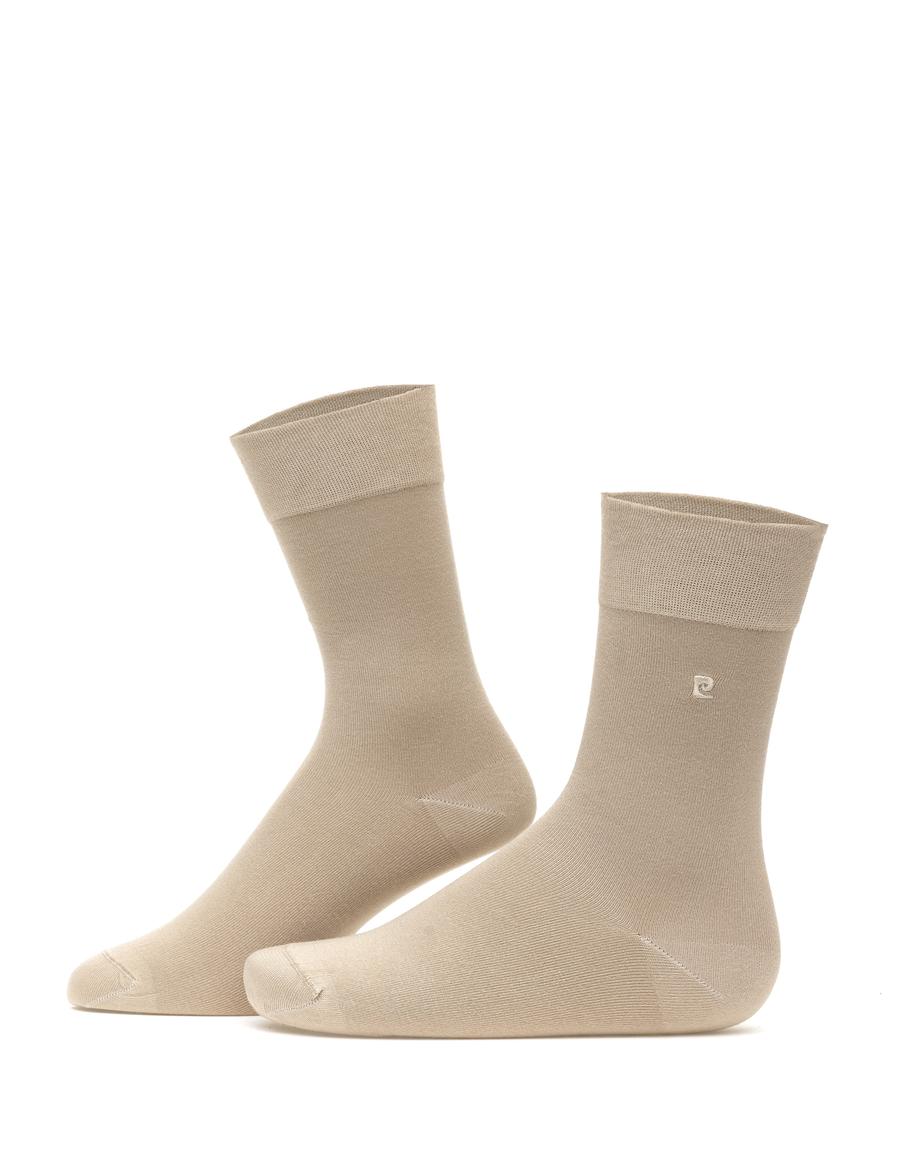 Erkek Bambu Karışımlı Bej Soket Basic Çorap