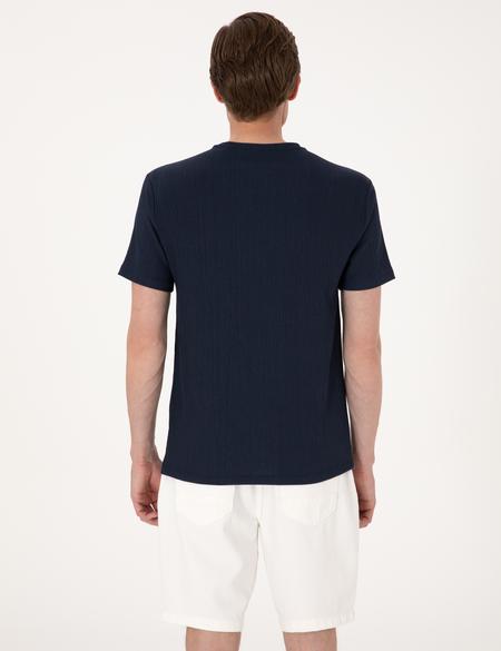 Lacivert Slim Fit Tişört - 50306802015