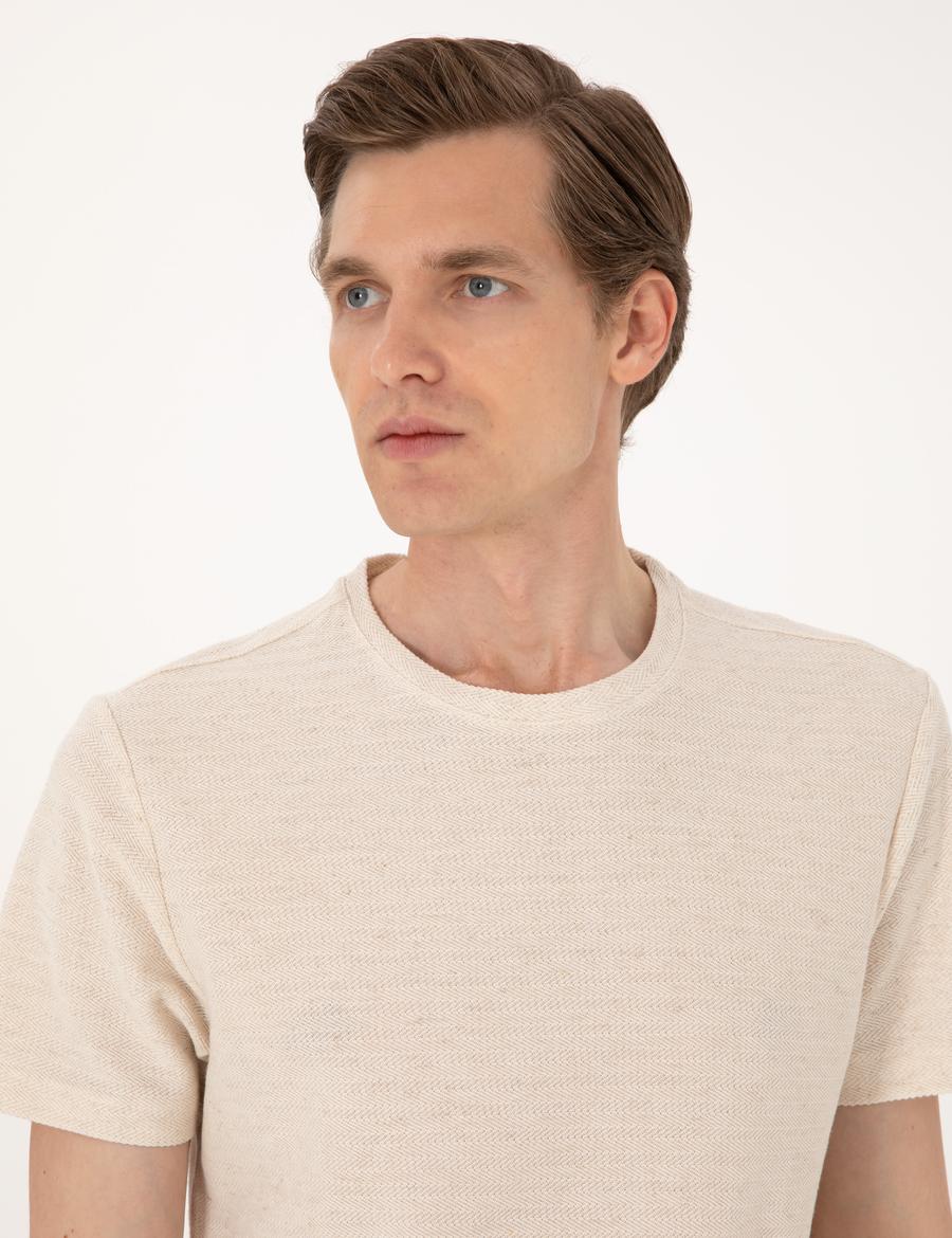 Bej Regular Fit Tişört