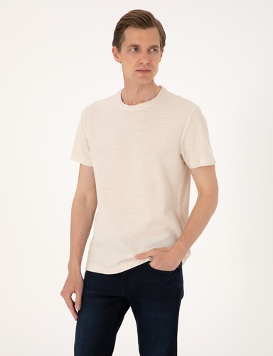 Bej Regular Fit Tişört