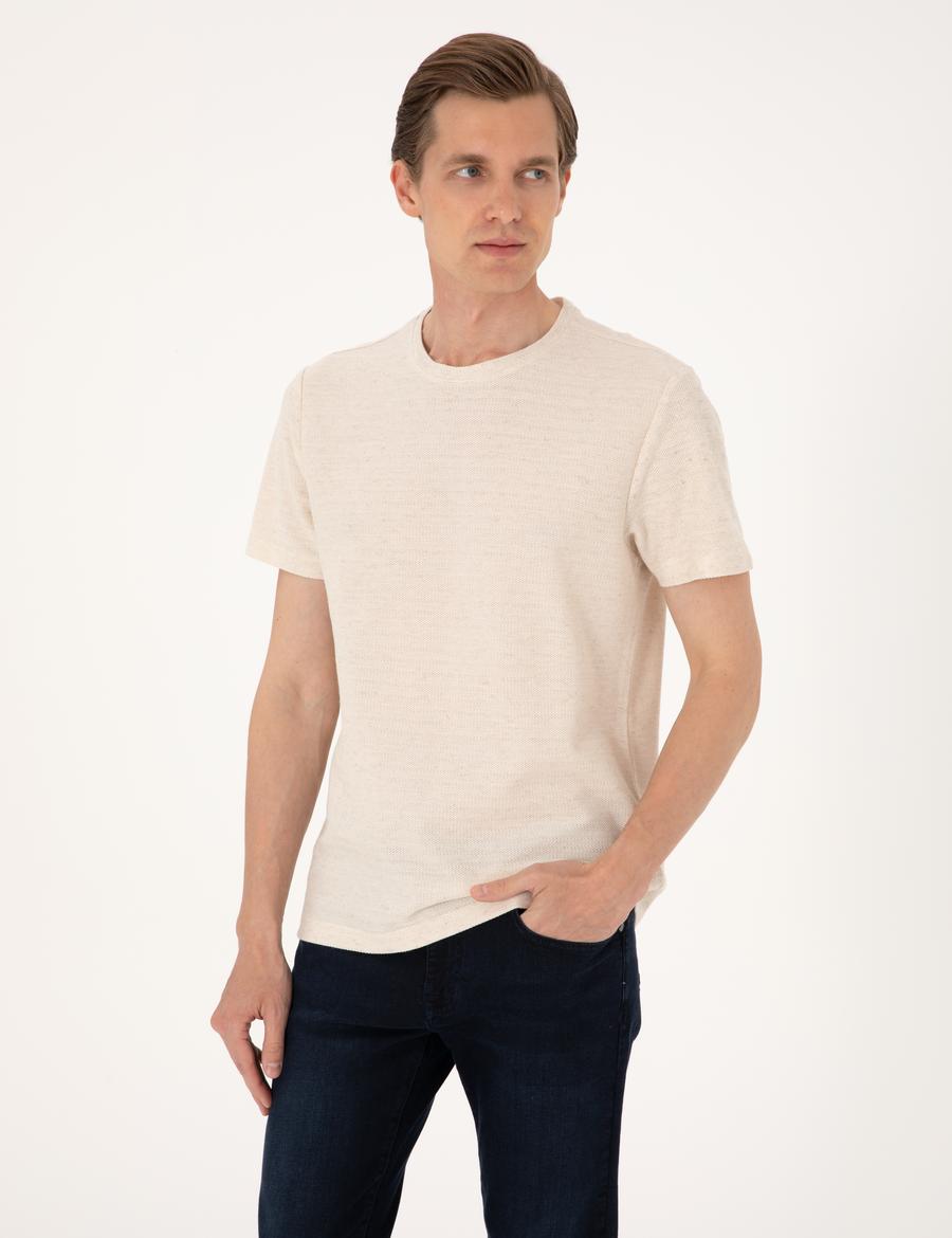 Bej Regular Fit Tişört