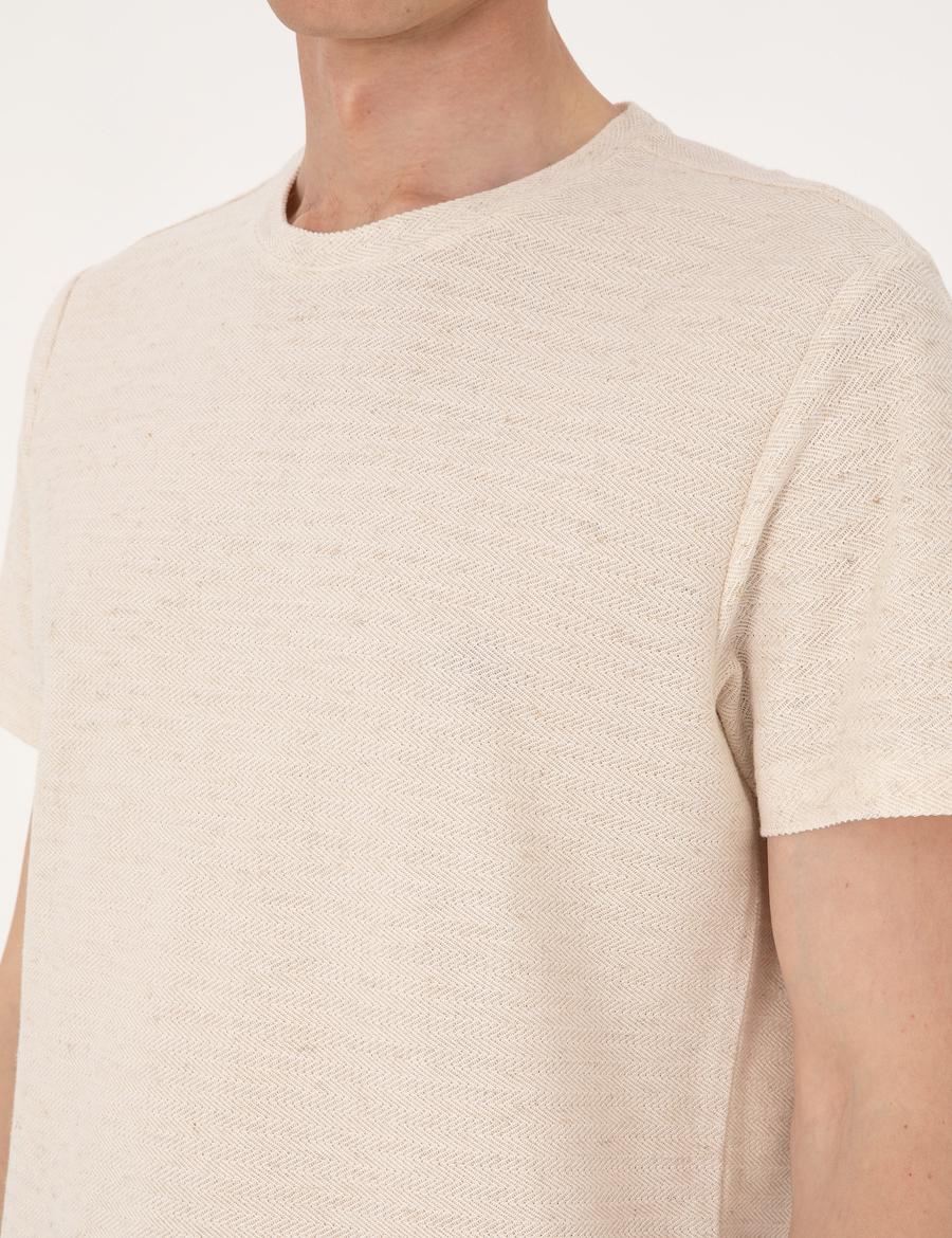 Bej Regular Fit Tişört