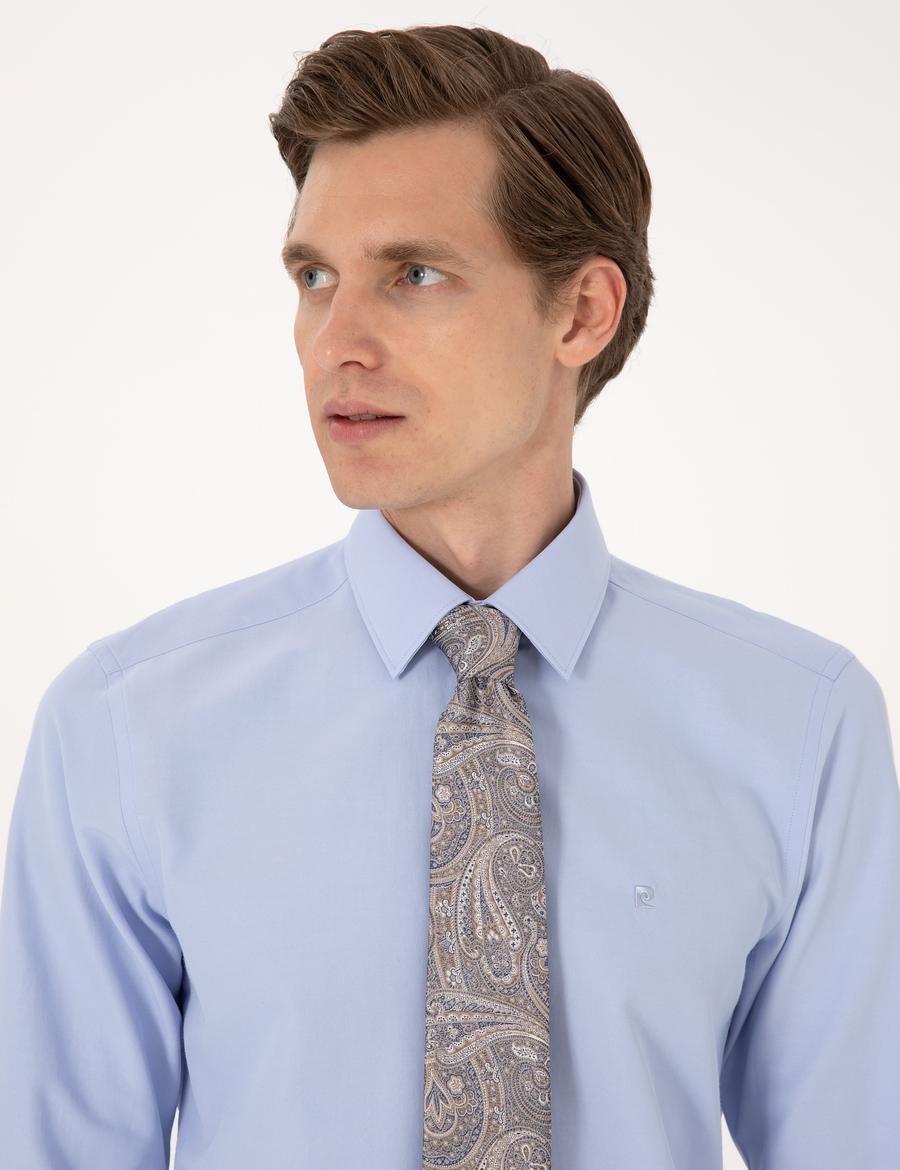 Mavi Slim Fit Uzun Kollu Basic Gömlek