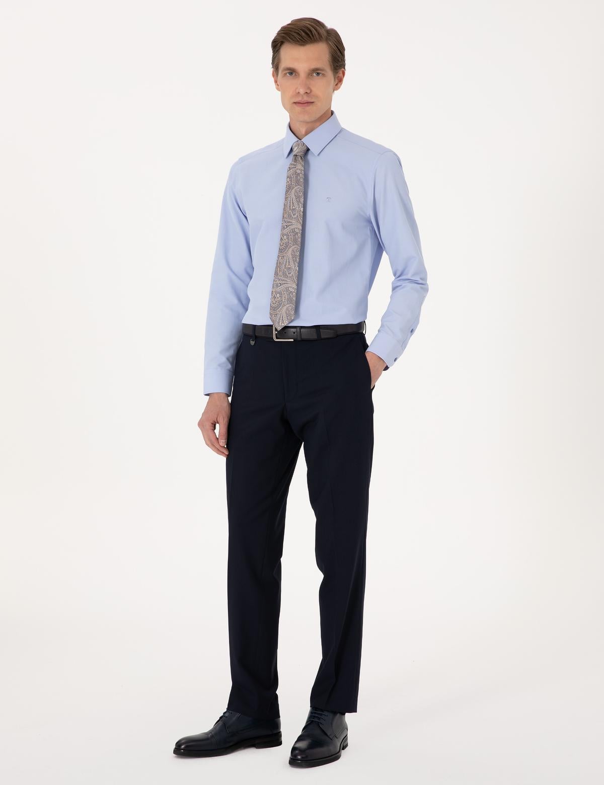 Mavi Slim Fit Uzun Kollu Basic Gömlek - 50316734025