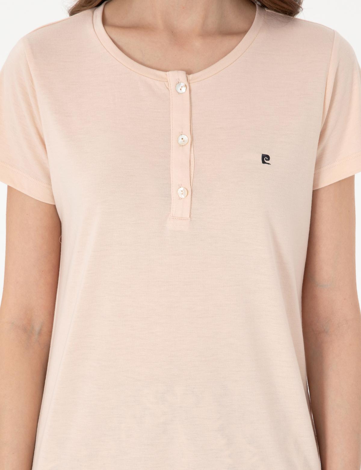 Bej Kısakollu Pijama Takımı - 50318971005