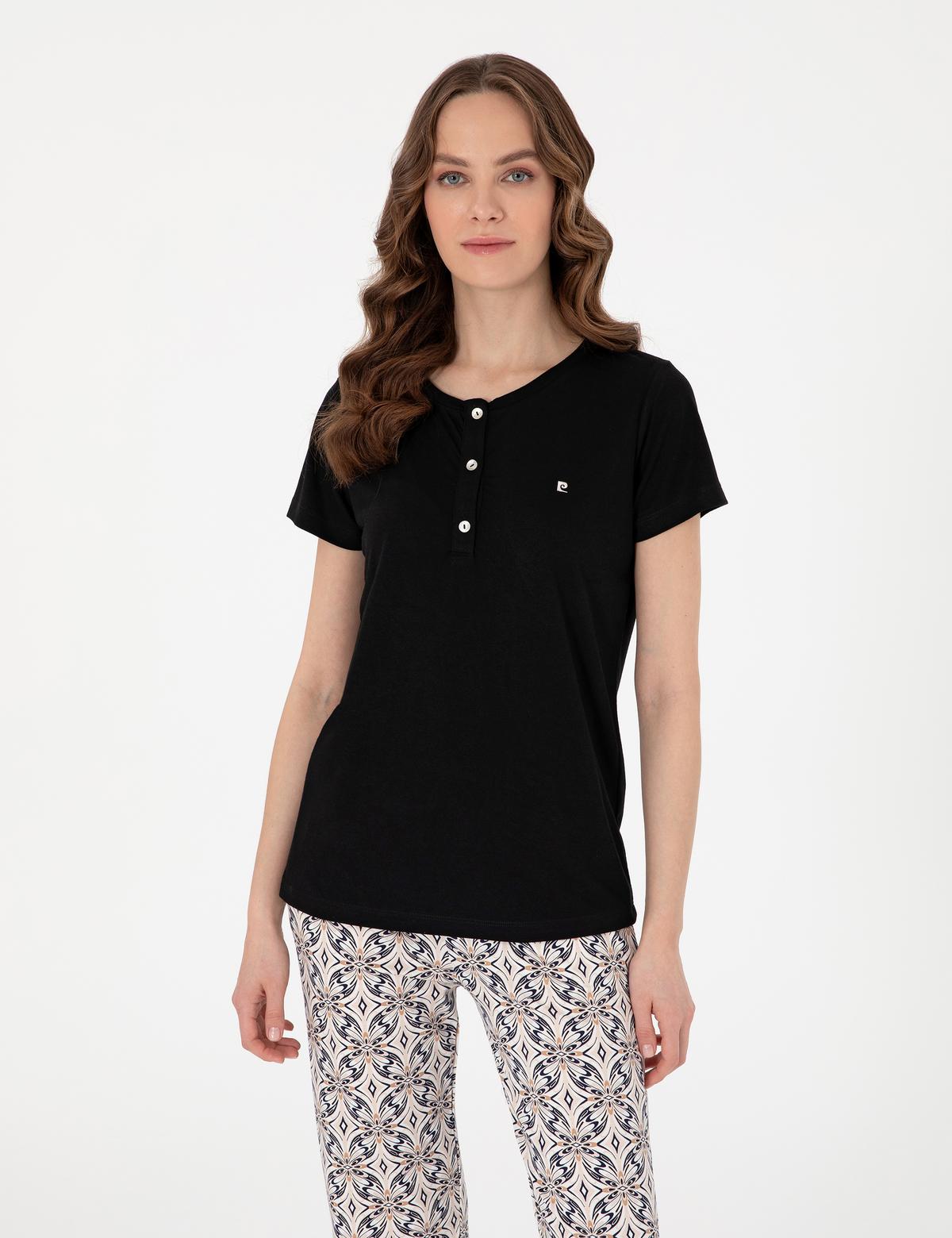 Siyah Kısakollu Pijama Takımı - 50318971002