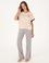 Bej Kısakollu Pijama Takımı