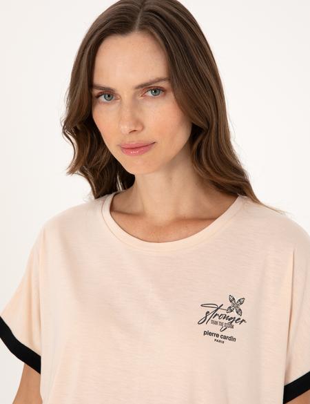 Bej Kısakollu Pijama Takımı - 50318970002