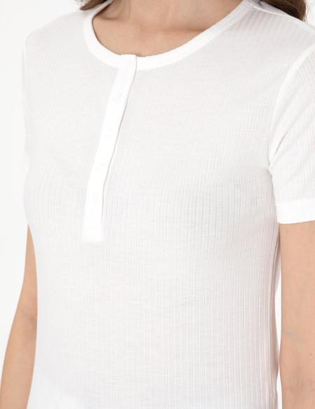 Beyaz Kısakollu Pijama Takımı - 50318991002