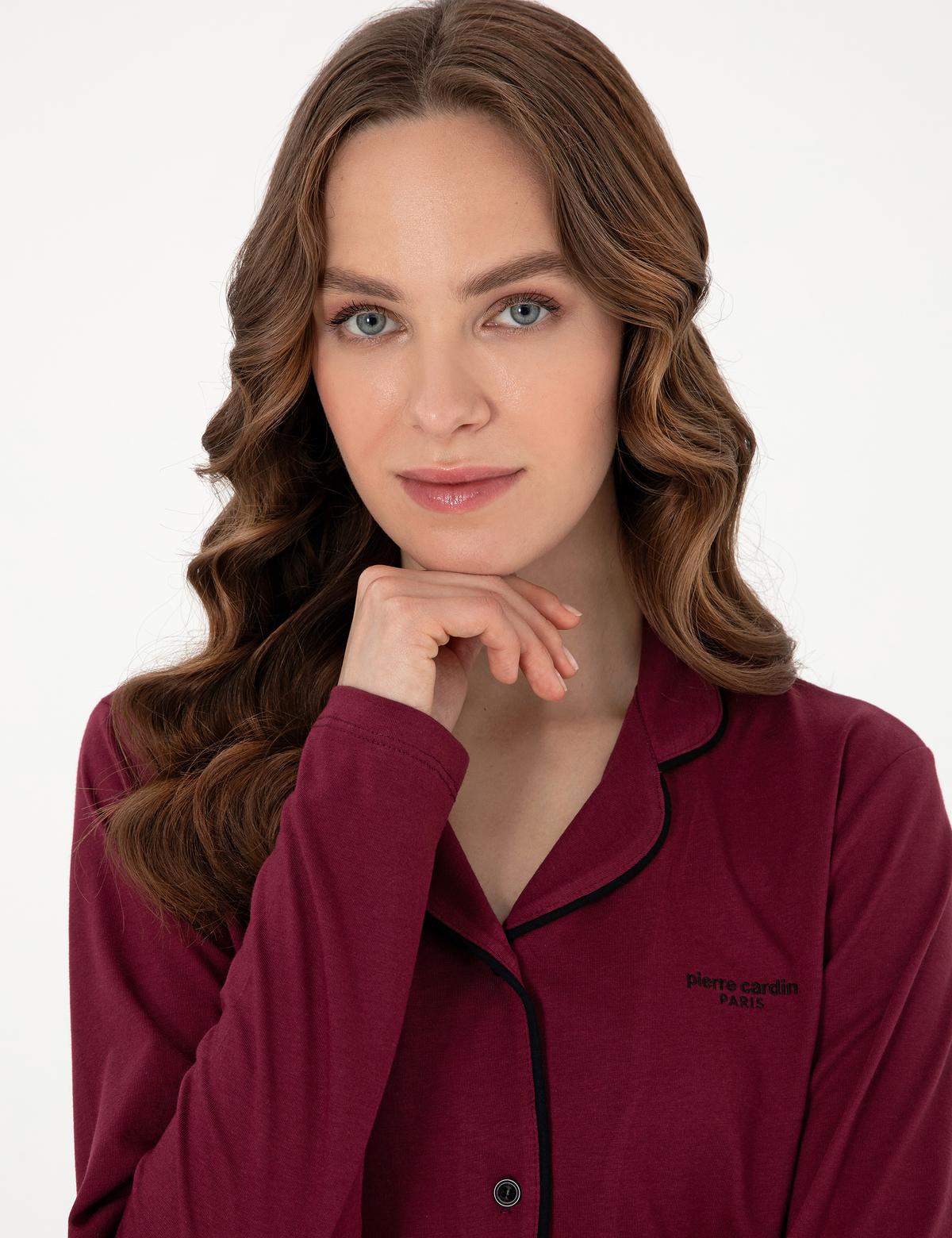 Bordo Gömlek Pijama Takımı - 50319062004