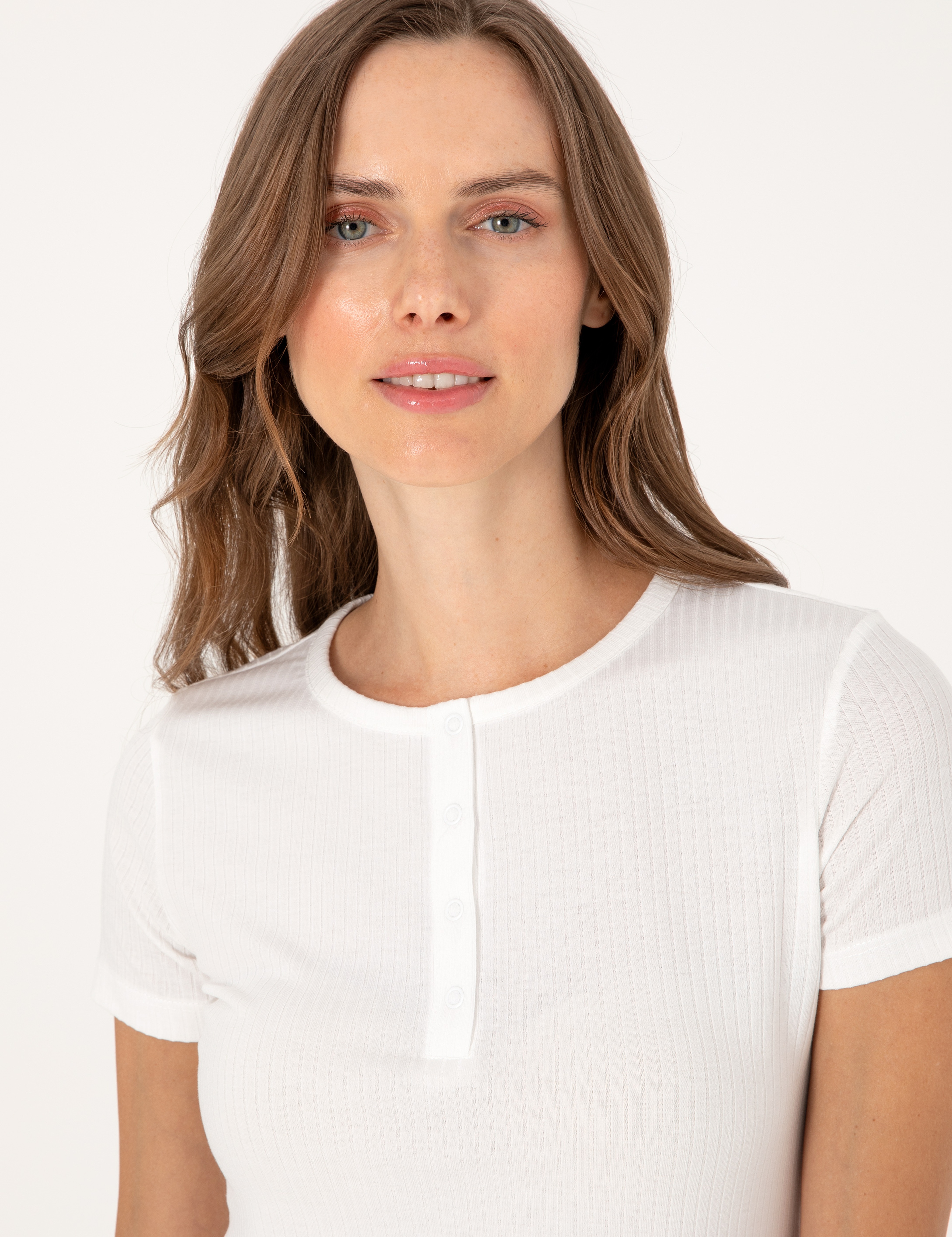 Krem Kısakollu Pijama Takımı - Image 2