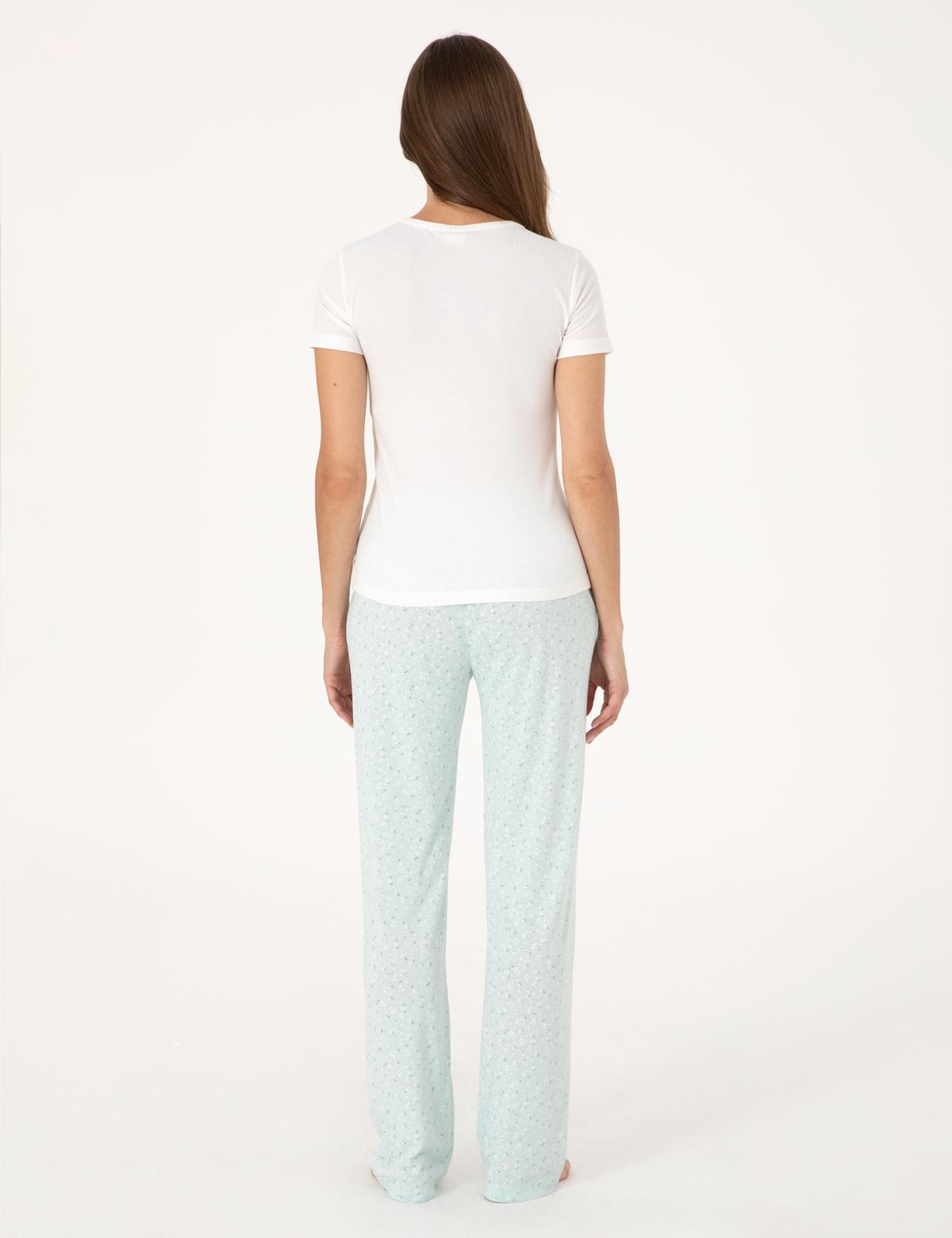 Krem Kısakollu Pijama Takımı - 50318995007