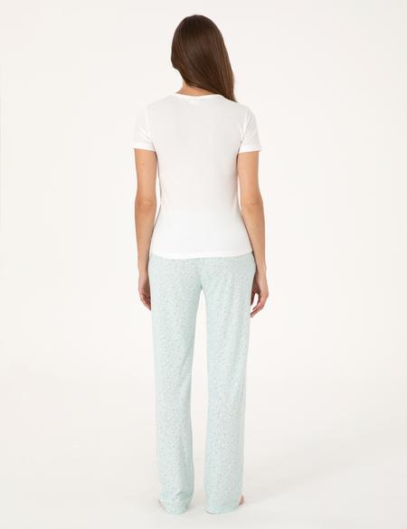 Krem Kısakollu Pijama Takımı - 50318995007