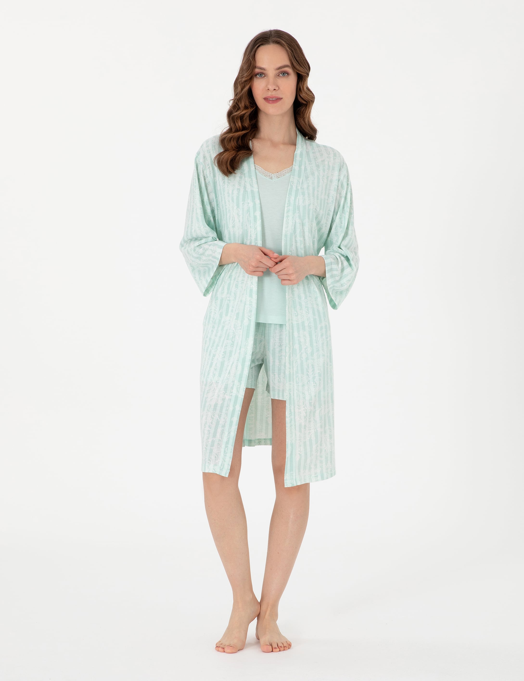 Mint 3'lü Pijama Takımı