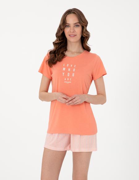 Somon Kısakollu Şort Pijama Takımı - 50319060001