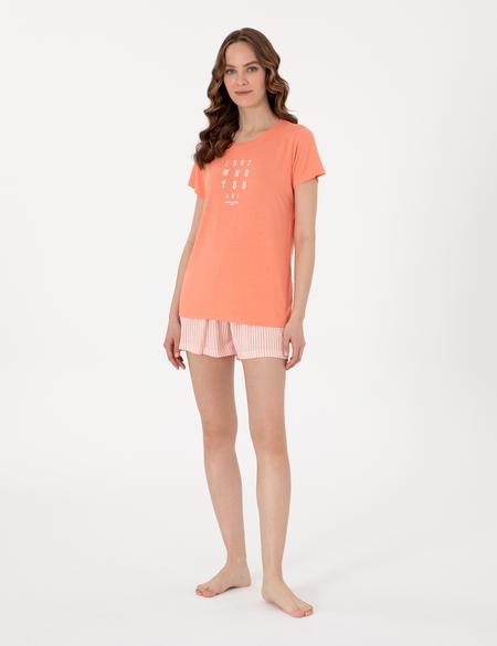 Somon Kısakollu Şort Pijama Takımı - 50319060001