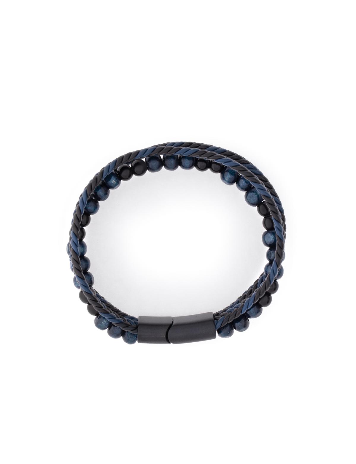 Lacivert Deri Bileklik - 50318499001