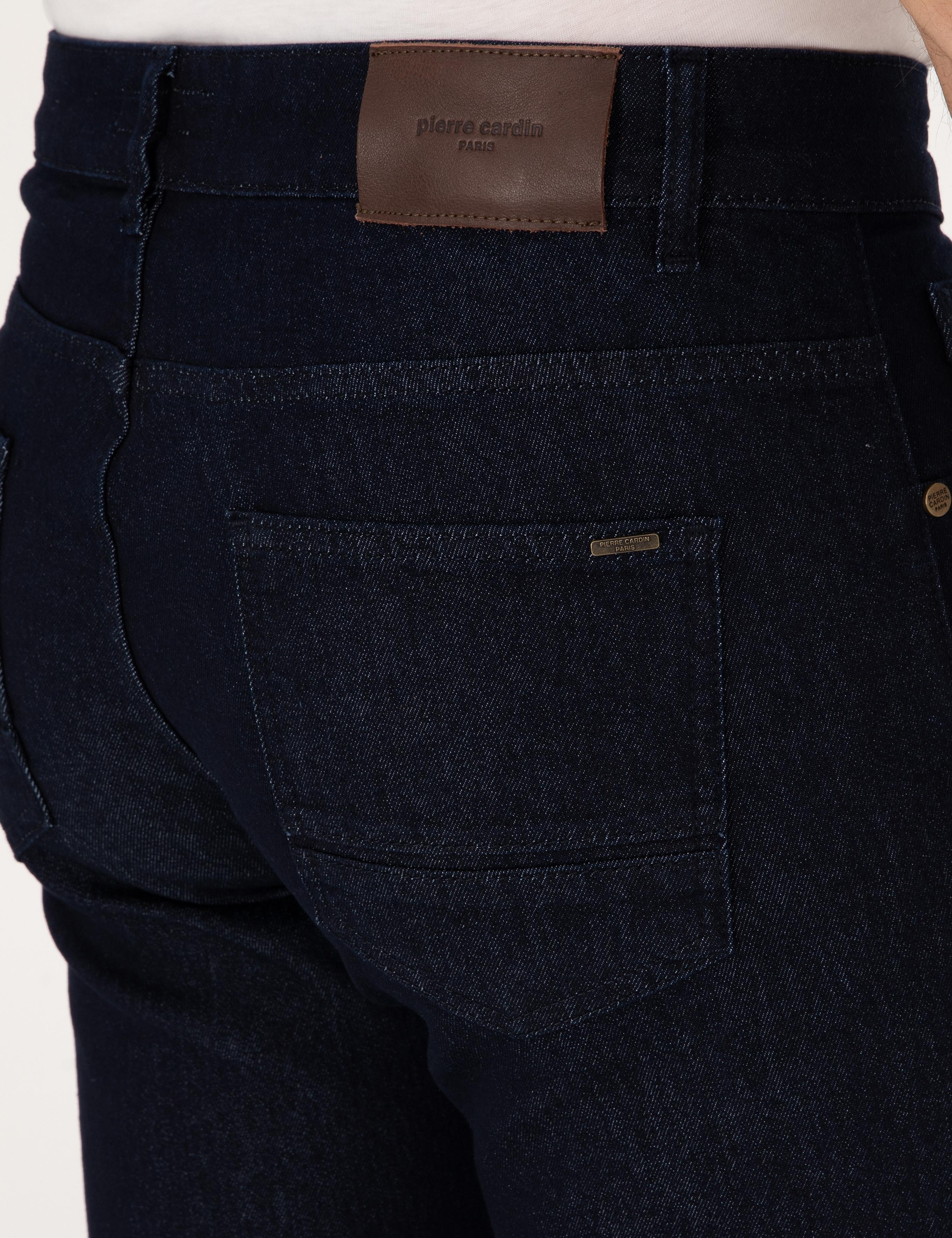 Koyu Lacivert Straight Fit Jean Pantolon