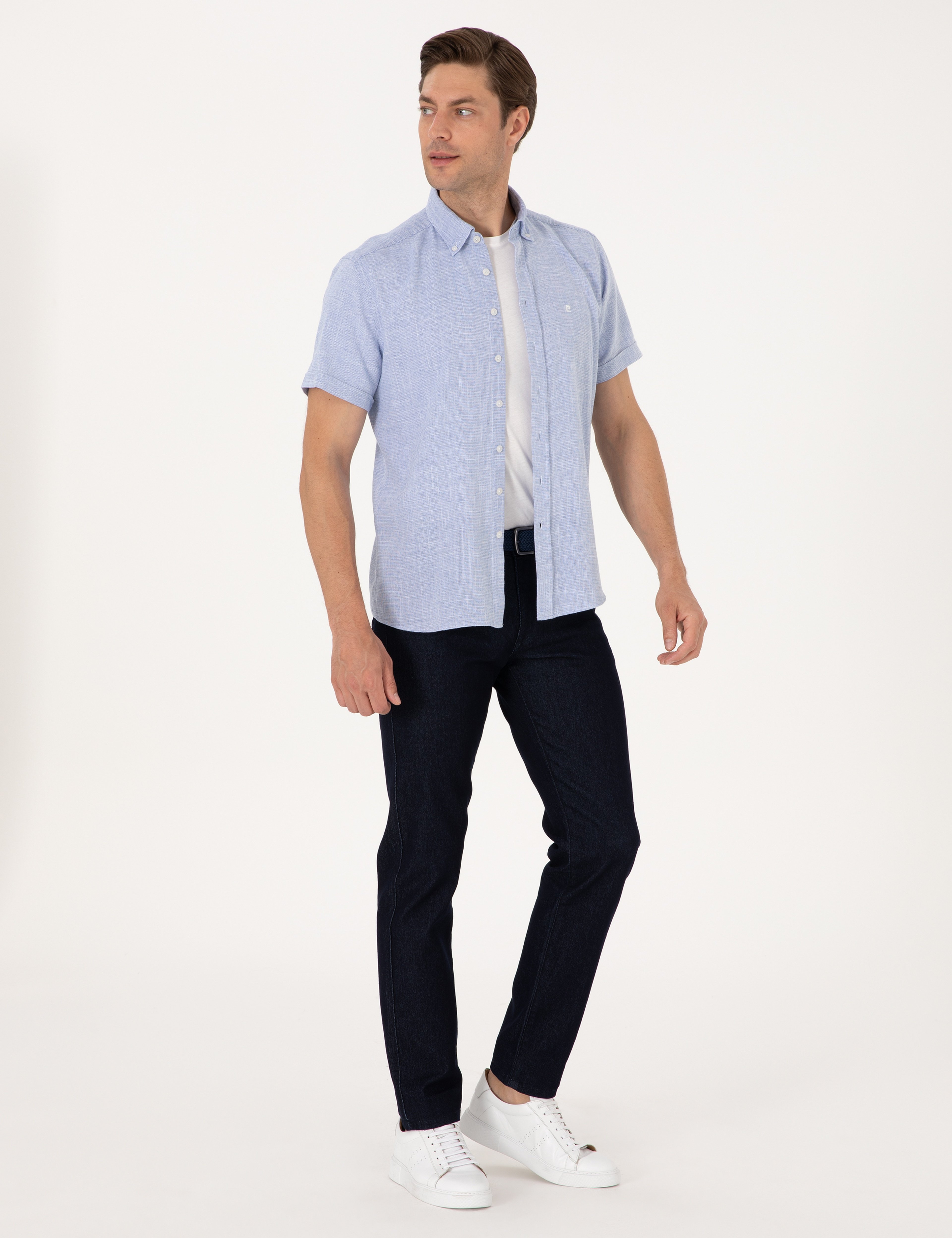 Koyu Lacivert Straight Fit Jean Pantolon - Image 3