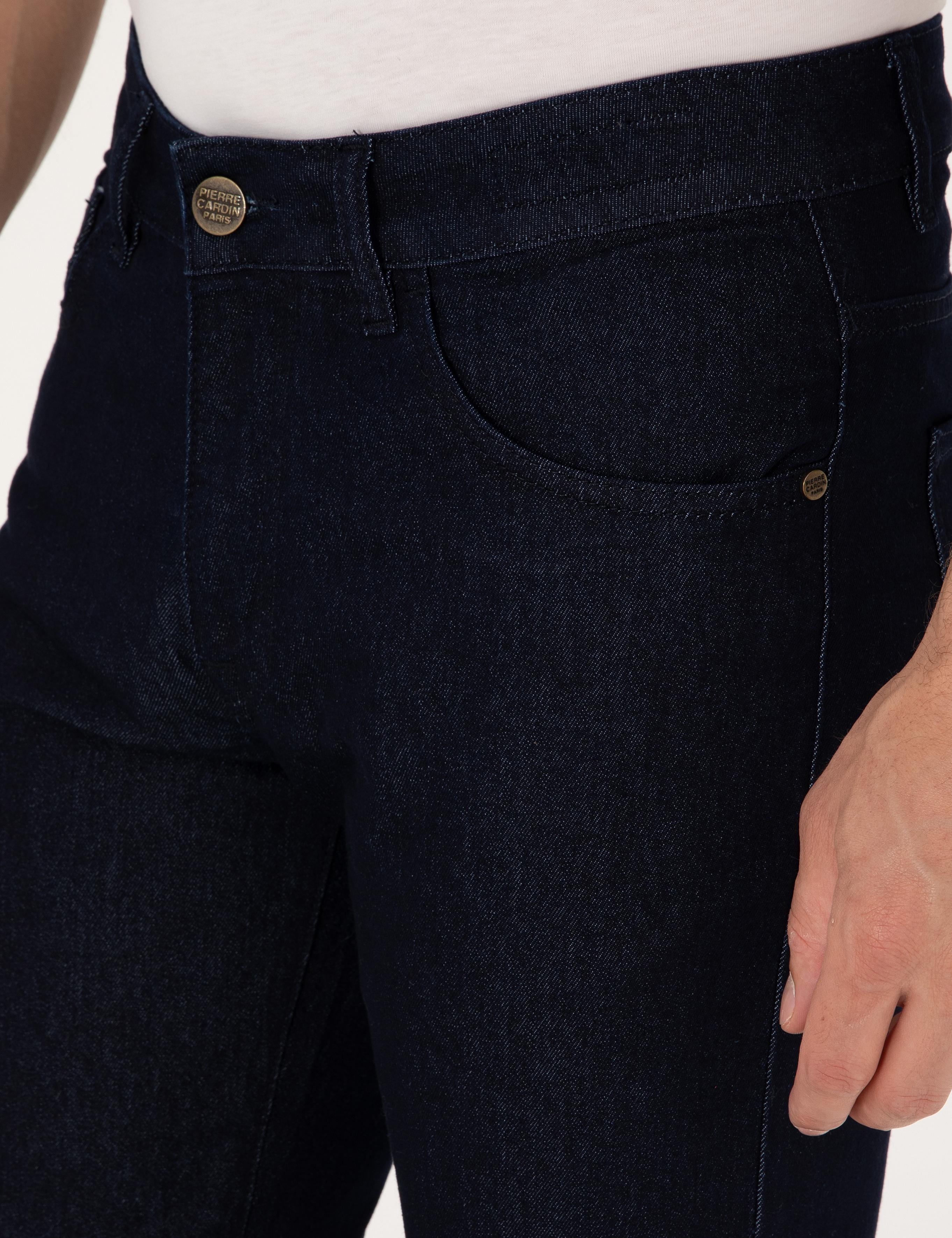 Koyu Lacivert Straight Fit Jean Pantolon