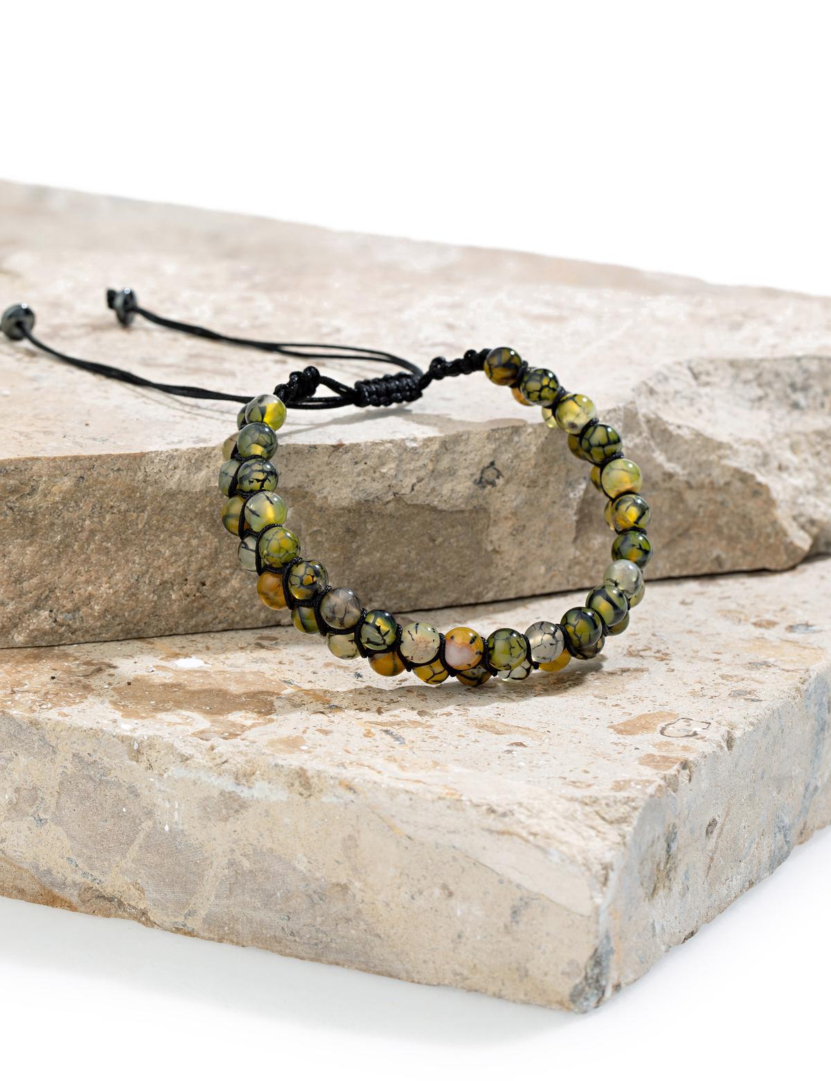 Kahverengi Taş Bileklik