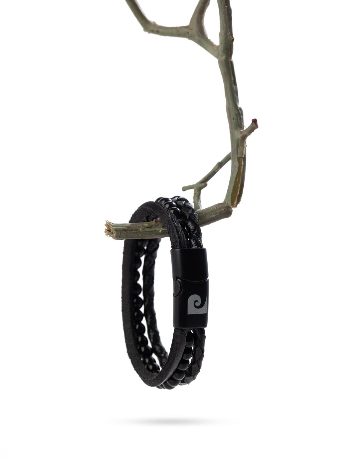 Siyah Deri Bileklik - 50318793001