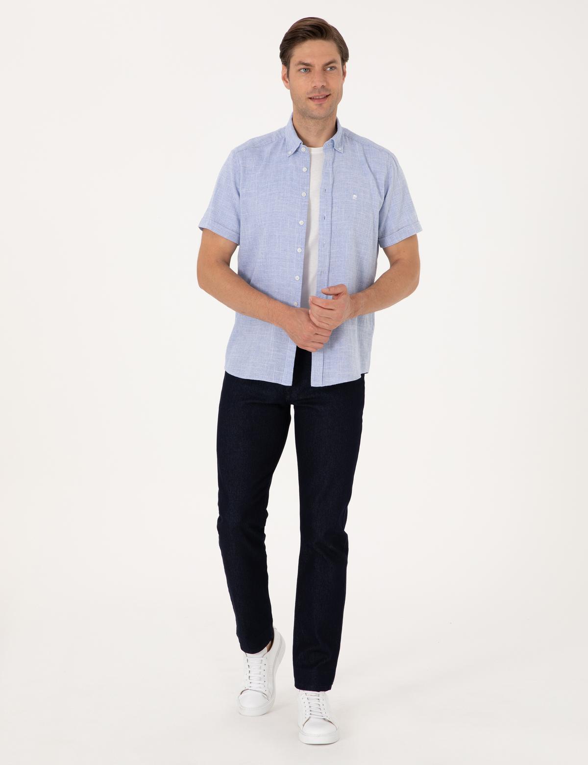 Mavi Regular Fit Kısa Kollu Gömlek - 50307073024