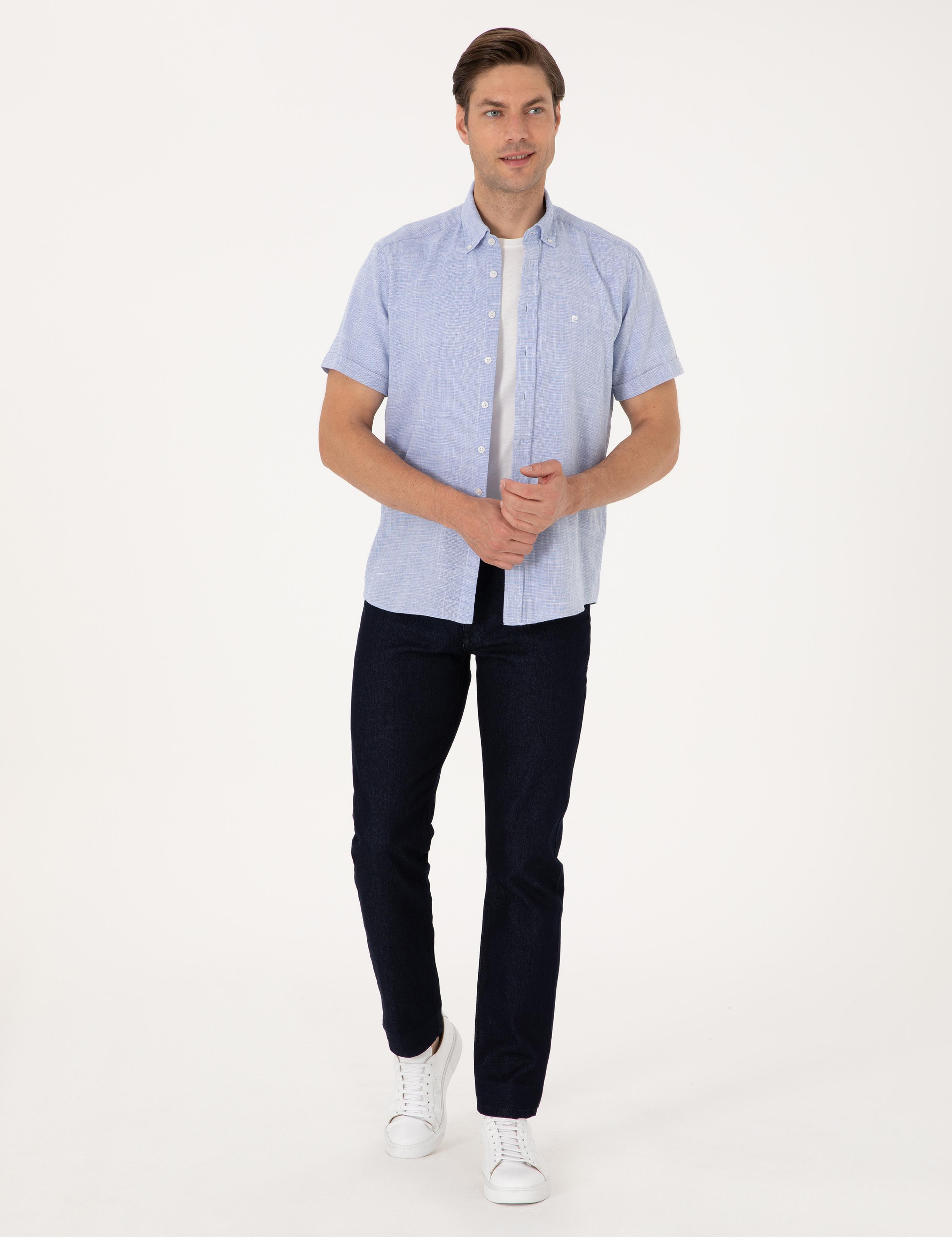 Mavi Regular Fit Kısa Kollu Gömlek