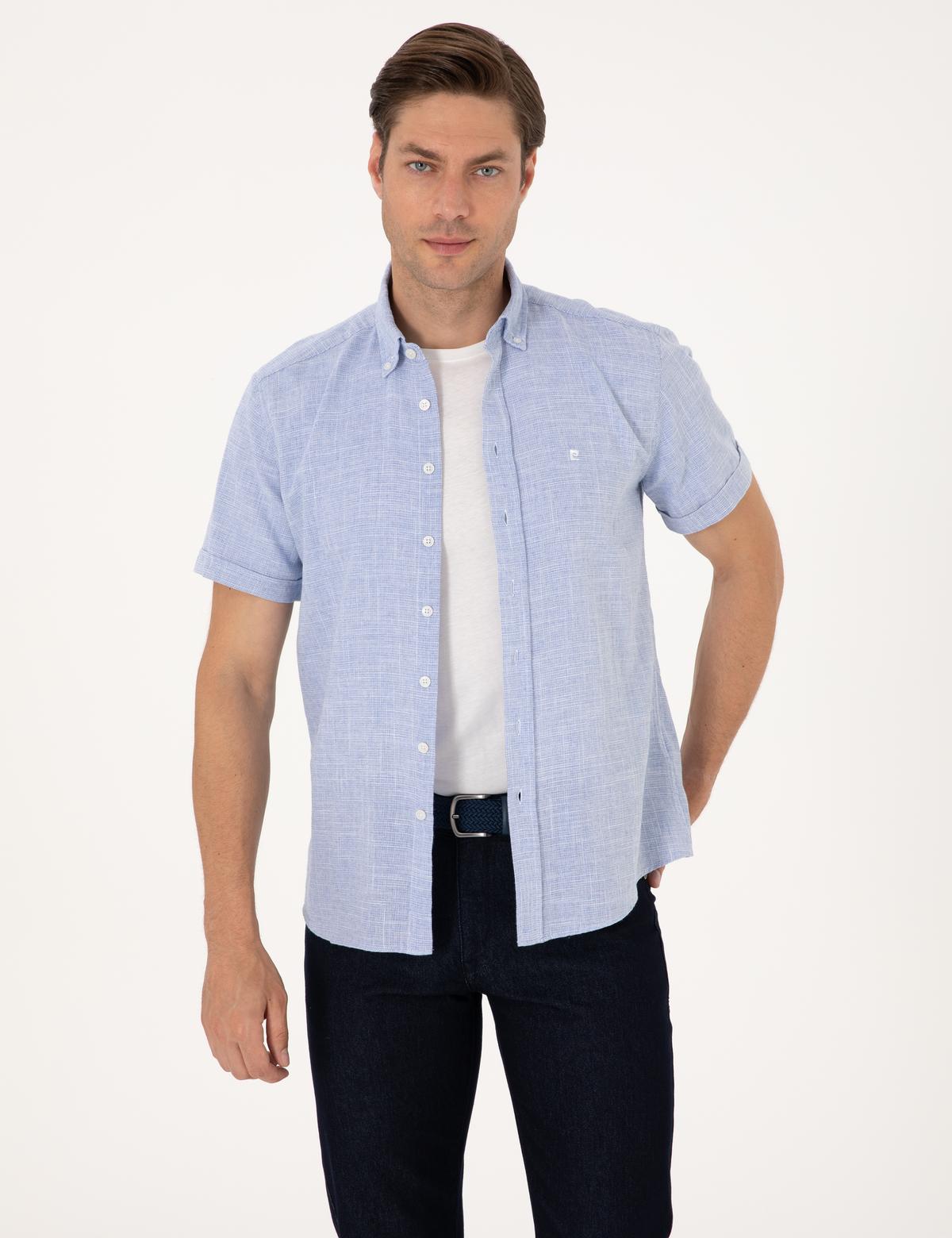 Mavi Regular Fit Kısa Kollu Gömlek - 50307073024