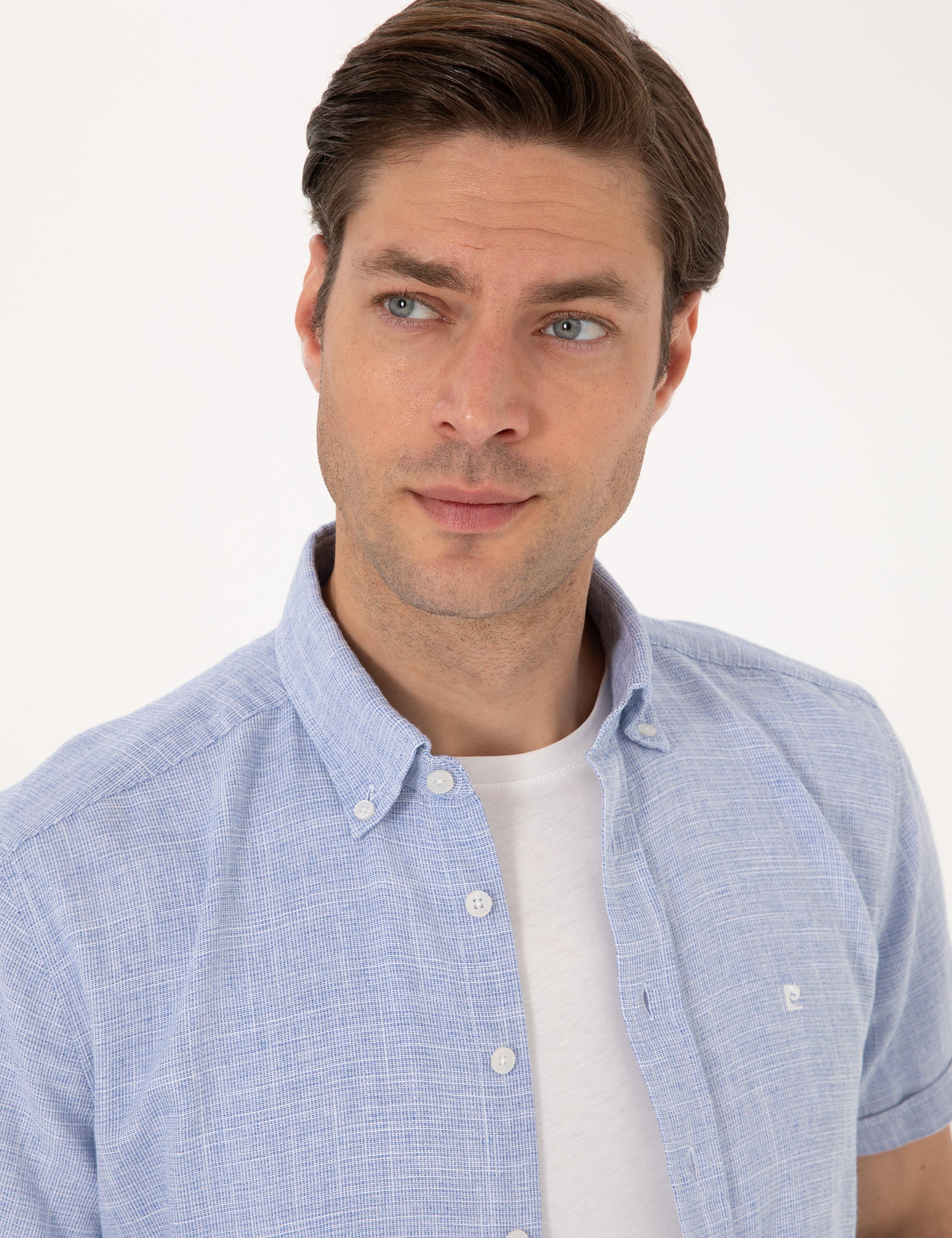 Mavi Regular Fit Kısa Kollu Gömlek