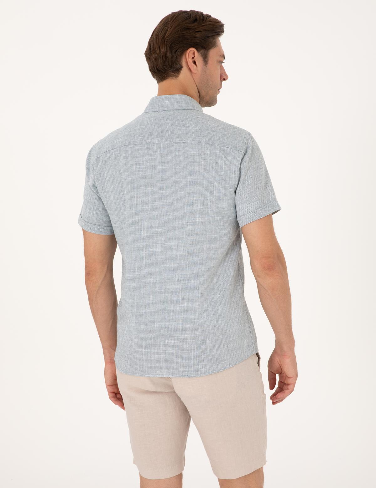 Yeşil Regular Fit Kısa Kollu Gömlek - 50307073011