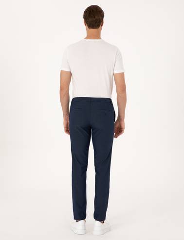 Lacivert Ex. Slim Fit Kumaş Pantolon