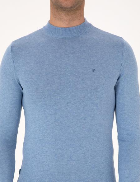 Mavi Melanj Slim Fit Çeyrek Yaka Basic Triko Kazak - 50314188087