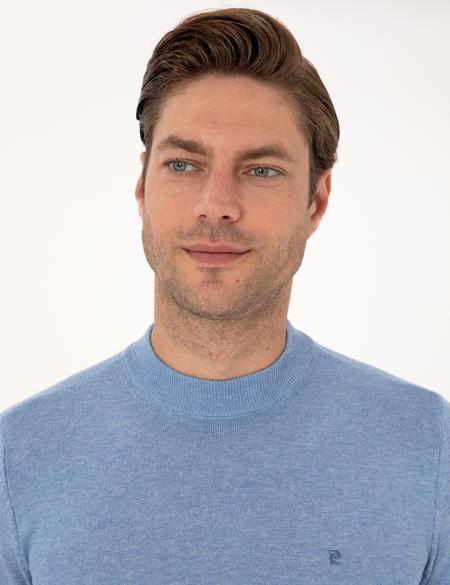 Mavi Melanj Slim Fit Çeyrek Yaka Basic Triko Kazak - 50314188087