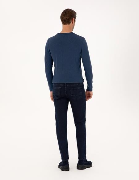 Lacivert Slim Fit Jean Pantolon - 50315248019