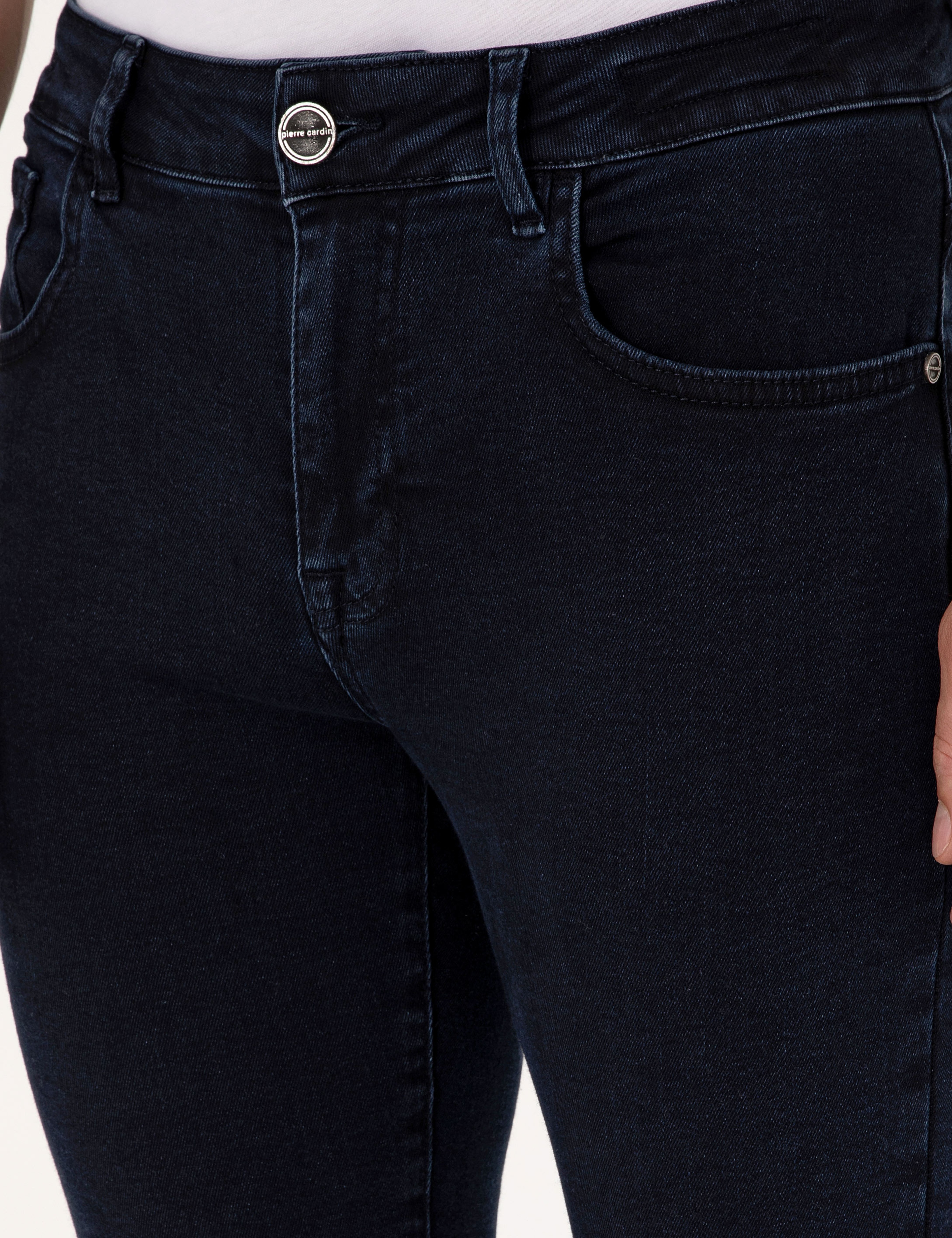 Lacivert Slim Fit Jean Pantolon - Image 5