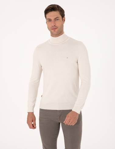 Taş Slim Fit Balıkçı Yaka Basic Triko Kazak