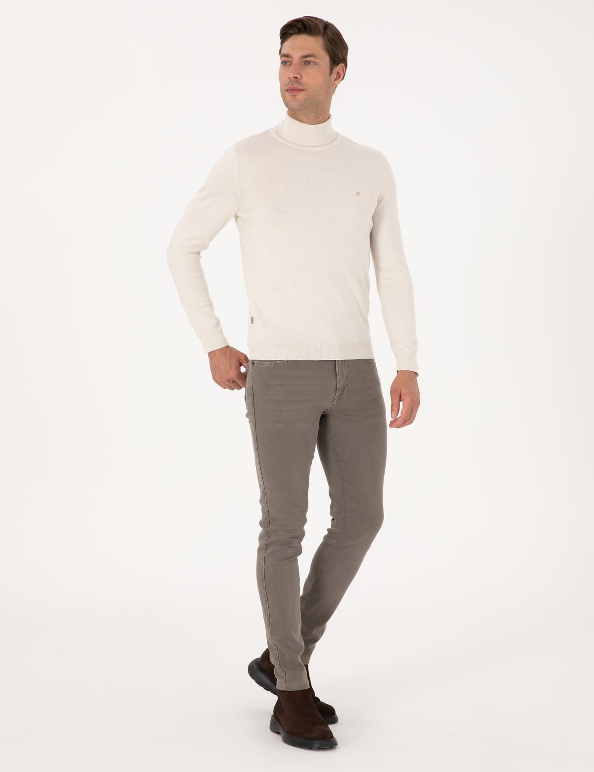 Taş Slim Fit Balıkçı Yaka Basic Triko Kazak - 50314202106