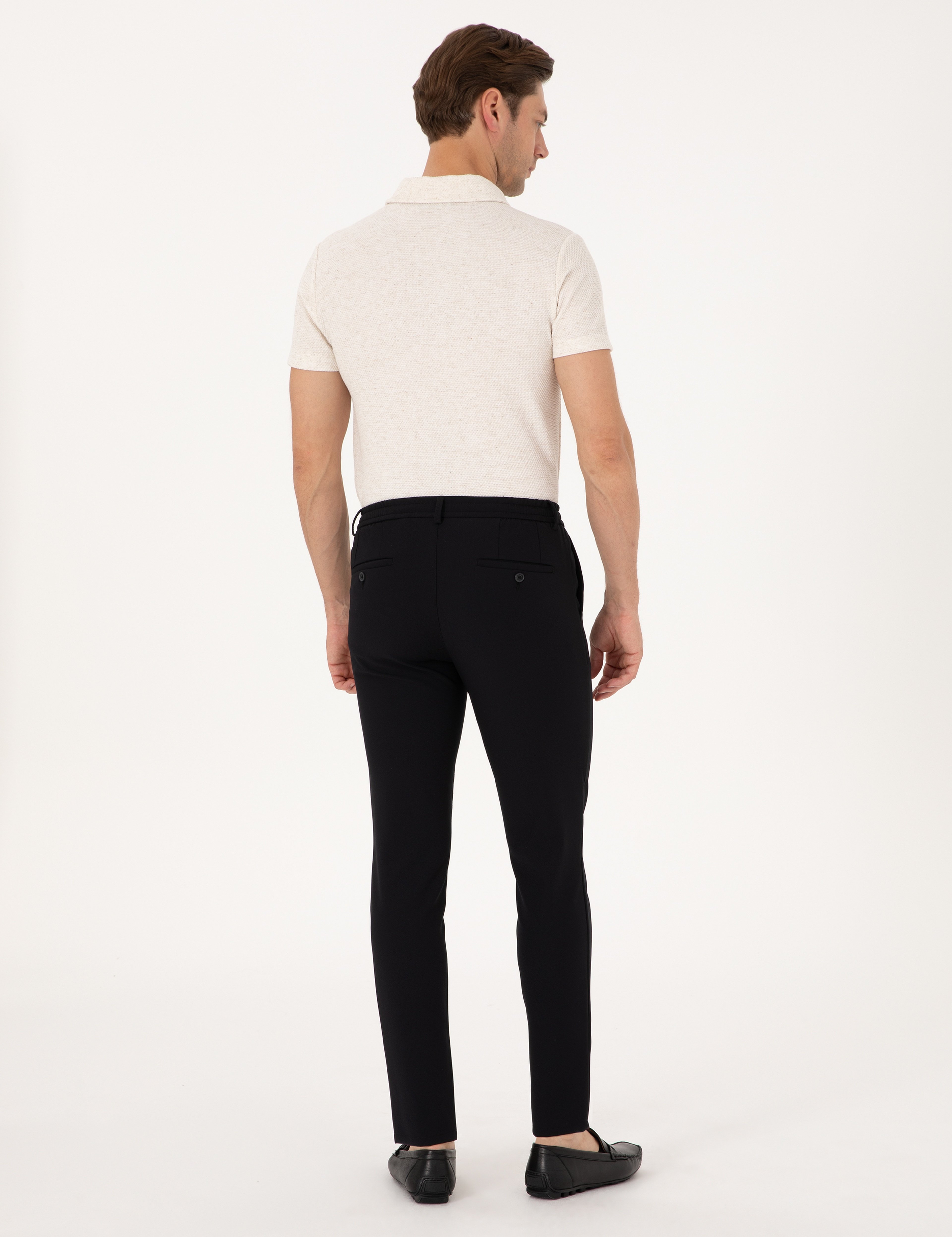 Siyah Klasik Jogger Pantolon - Image 4