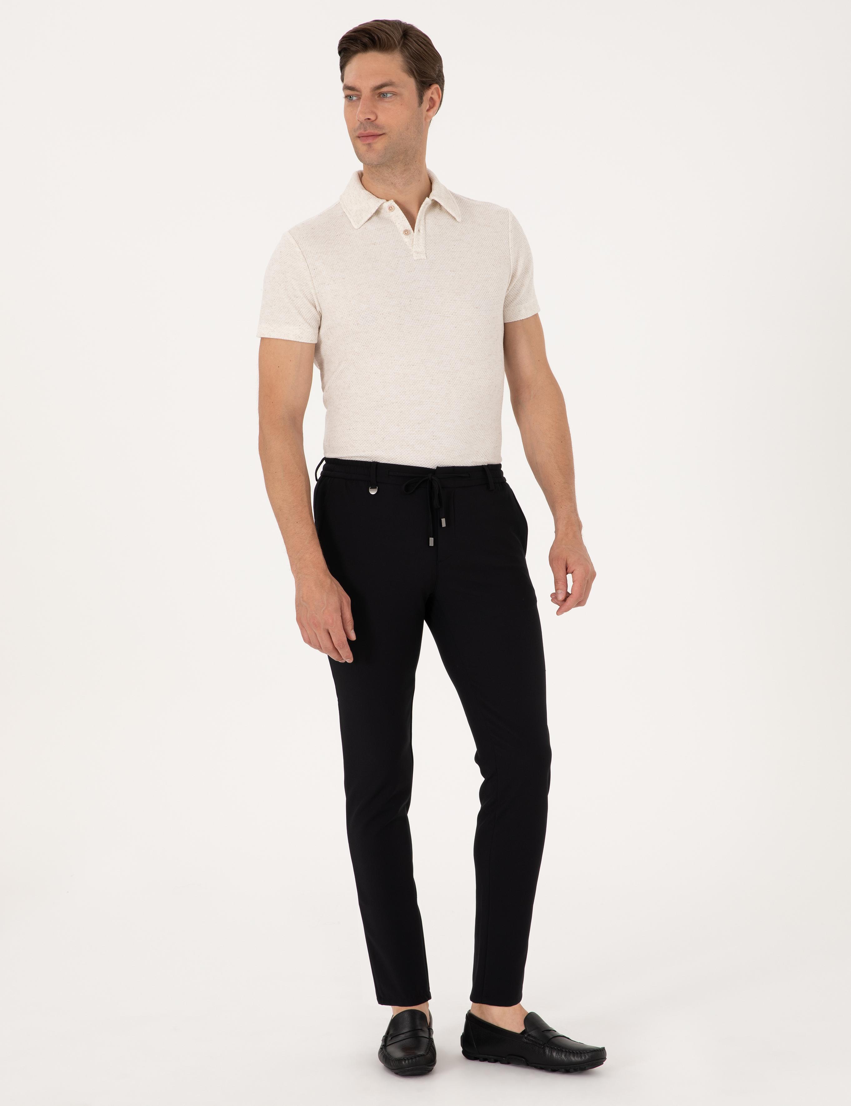 Siyah Klasik Jogger Pantolon