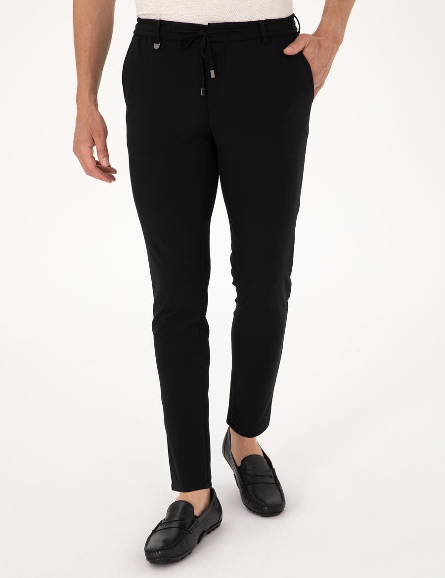 Siyah Klasik Jogger Pantolon