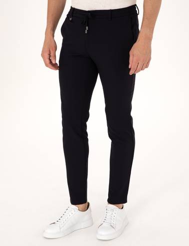 Lacivert Klasik Jogger Pantolon